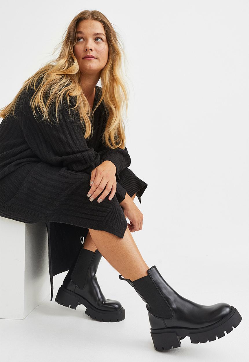 H&M - Platform chelsea boots - black