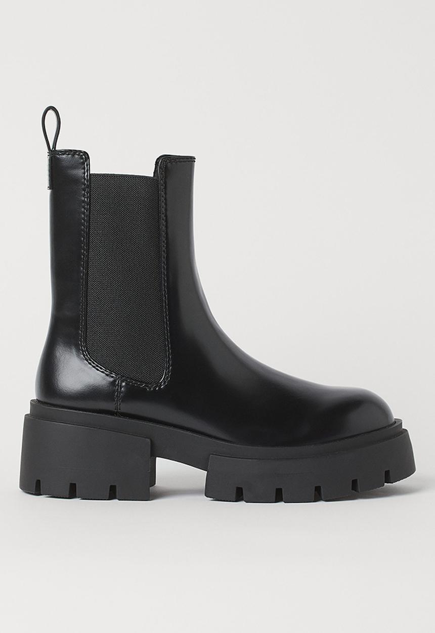H&M - Platform chelsea boots - black