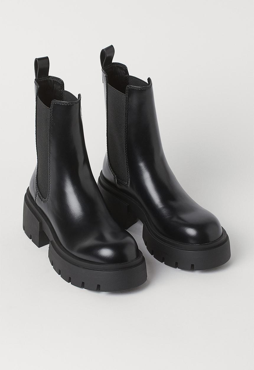 H&M - Platform chelsea boots - black