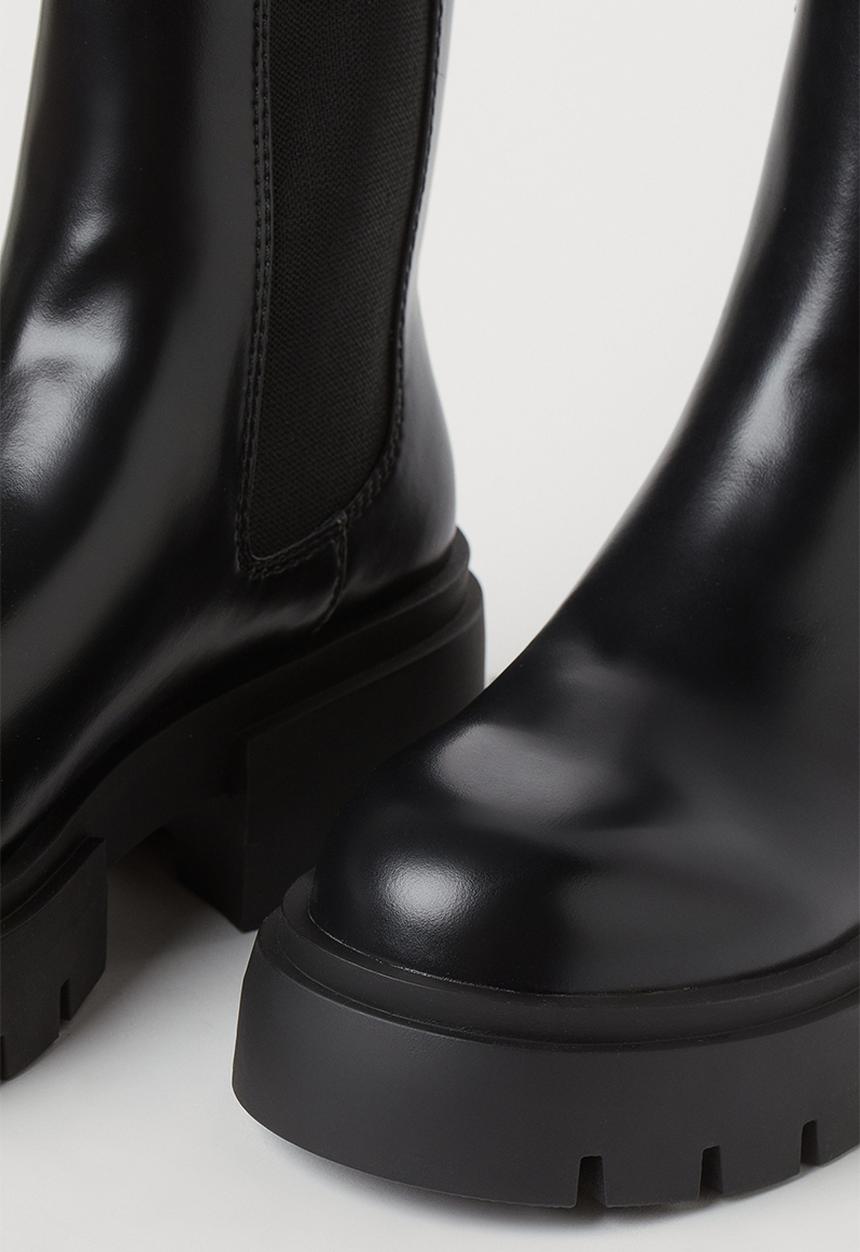 H&M - Platform chelsea boots - black