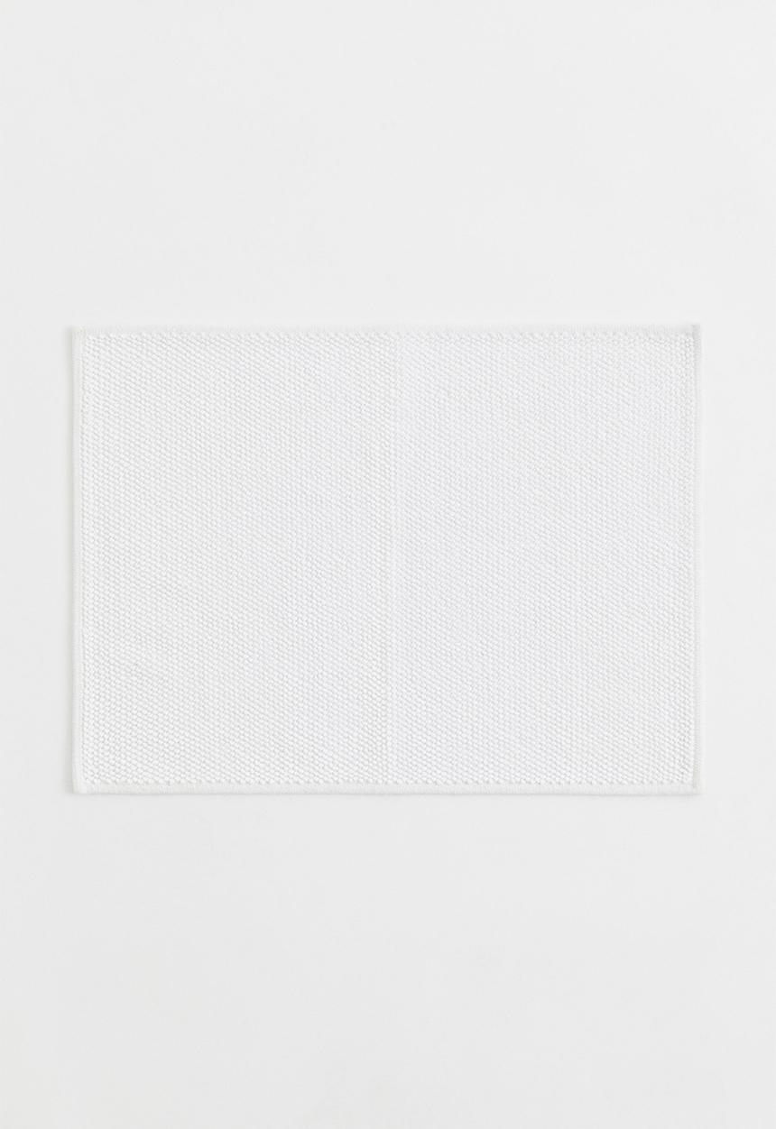 H&M - Cotton bath mat - white