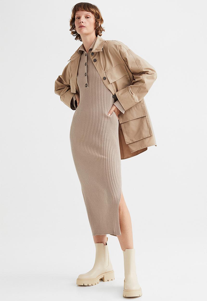 H&M - Platform chelsea boots - light beige