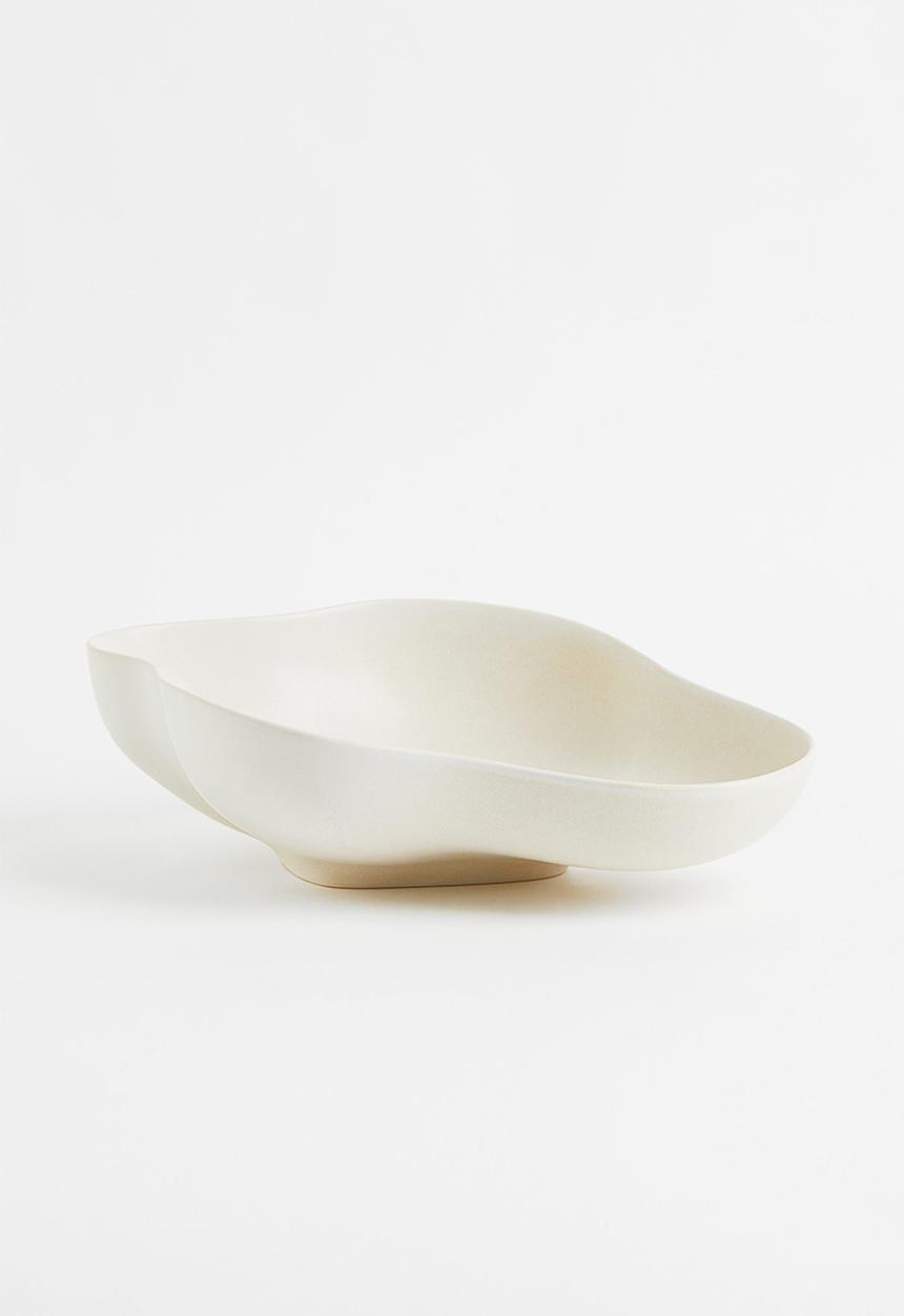 H&M - Large stoneware bowl - beige