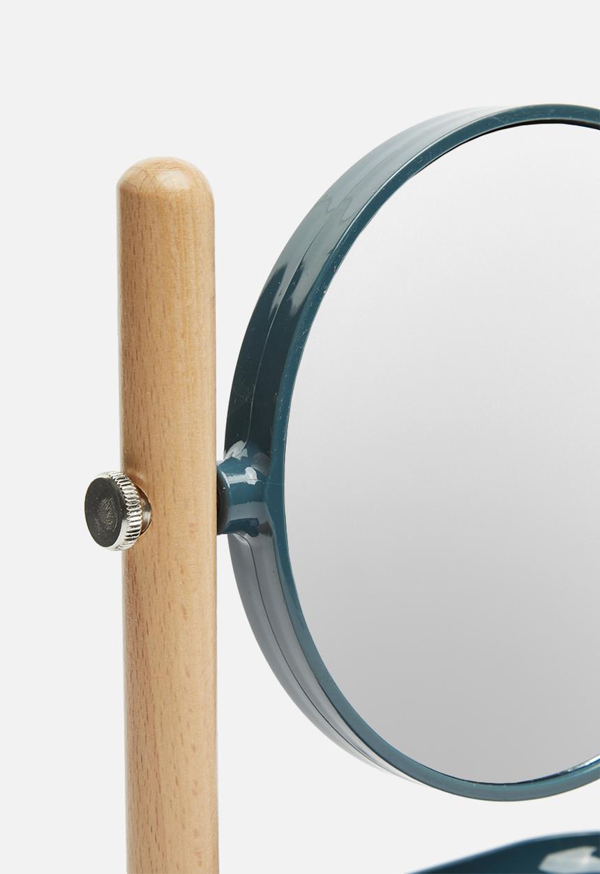 Bathroom Solutions - Make up mirror on stand - charcoal