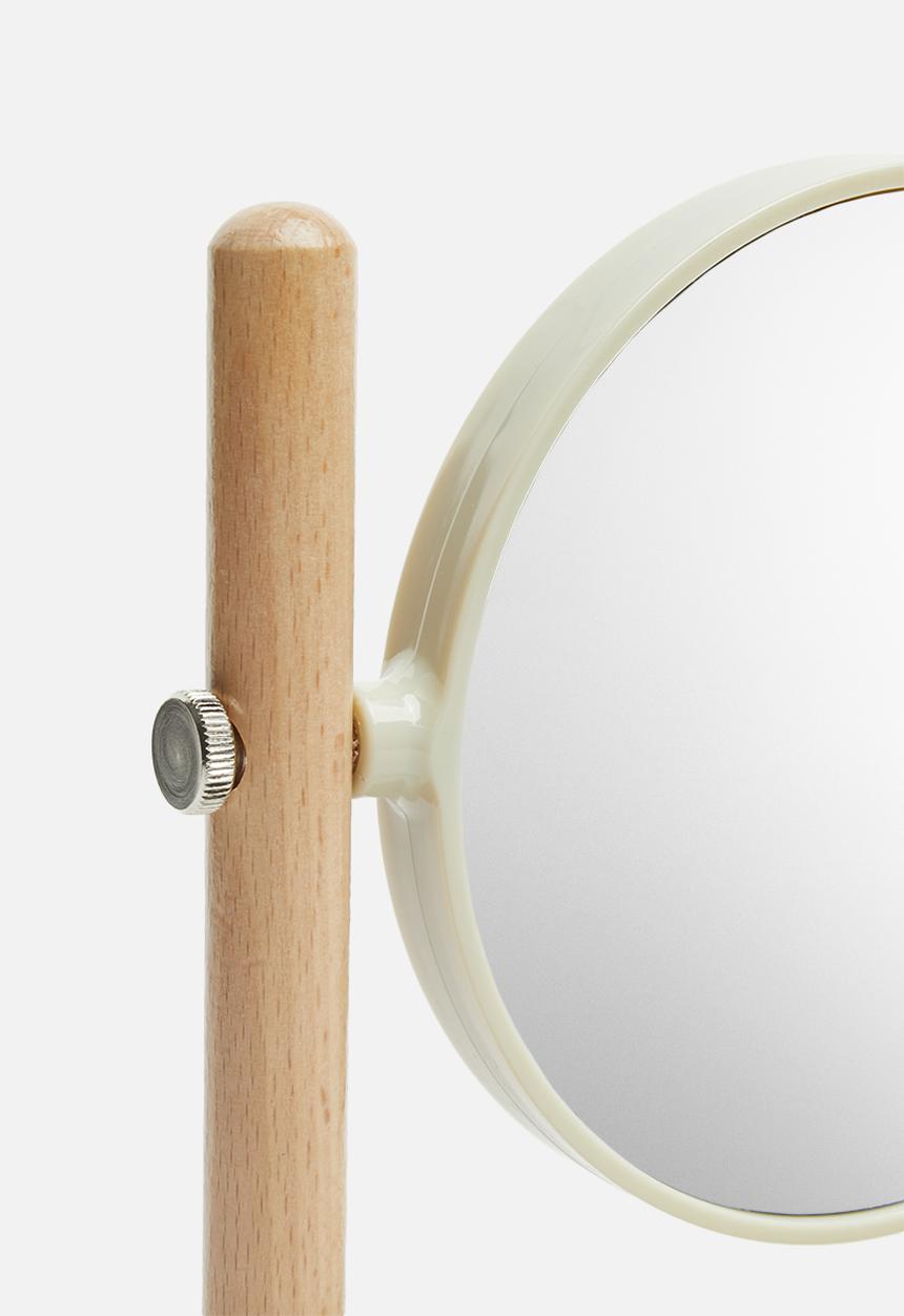 Bathroom Solutions - Make up mirror on stand - white