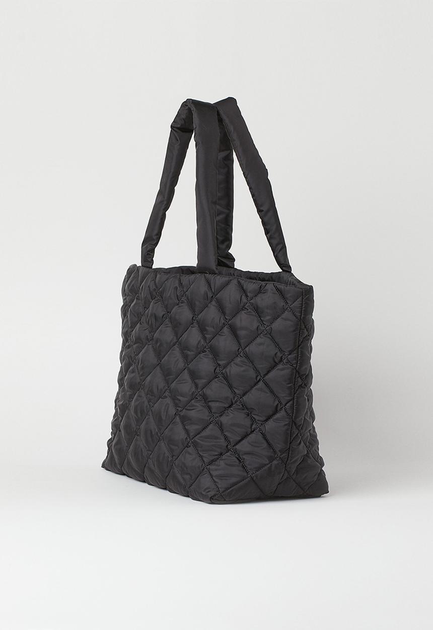 H&M - Quilted shopper - black