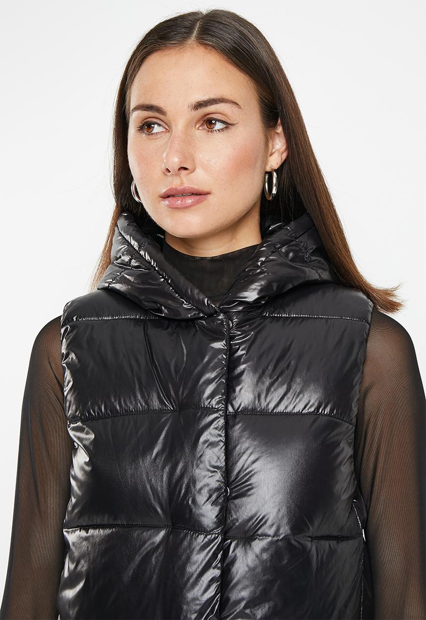 dailyfriday - Longline puffer - black
