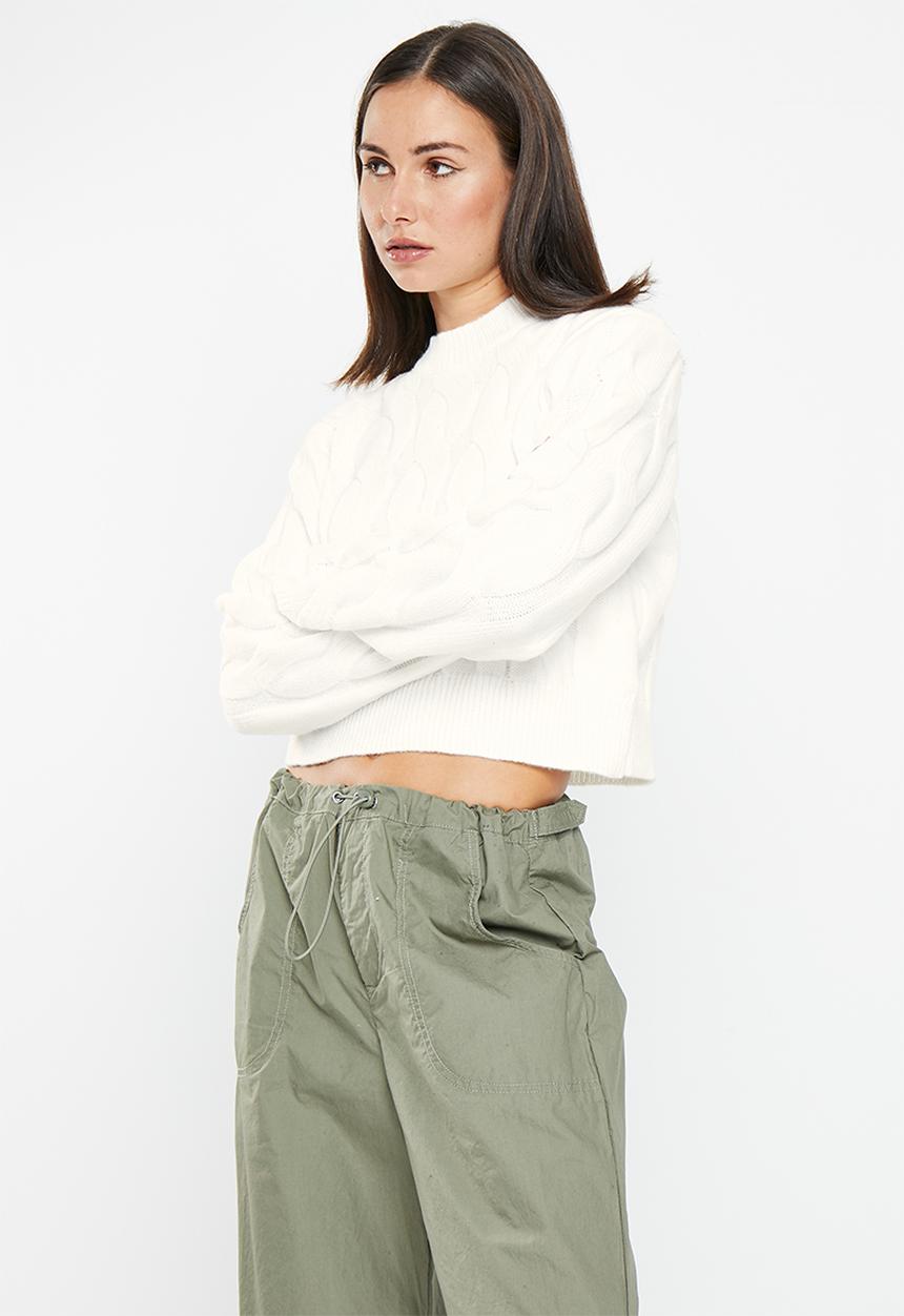 dailyfriday - Cable meet & greet jumper - ecru