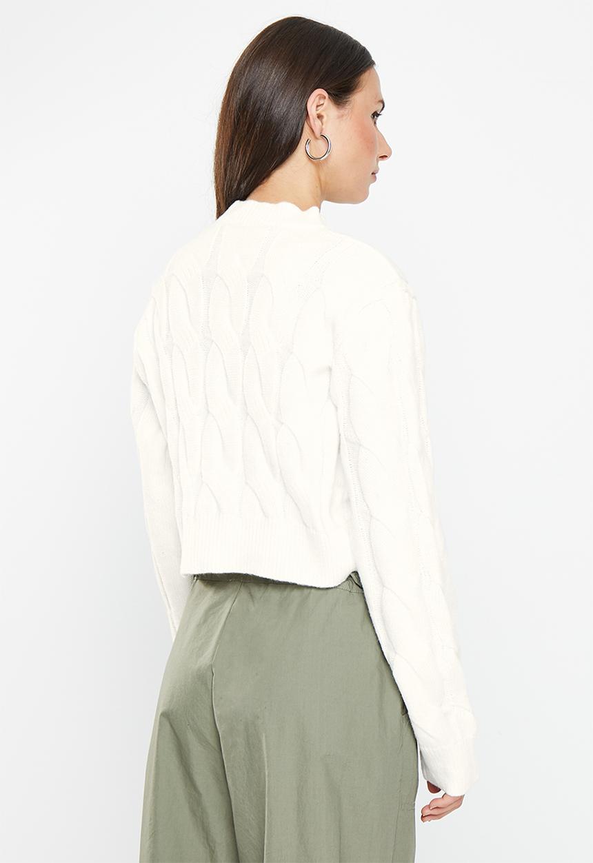 dailyfriday - Cable meet & greet jumper - ecru