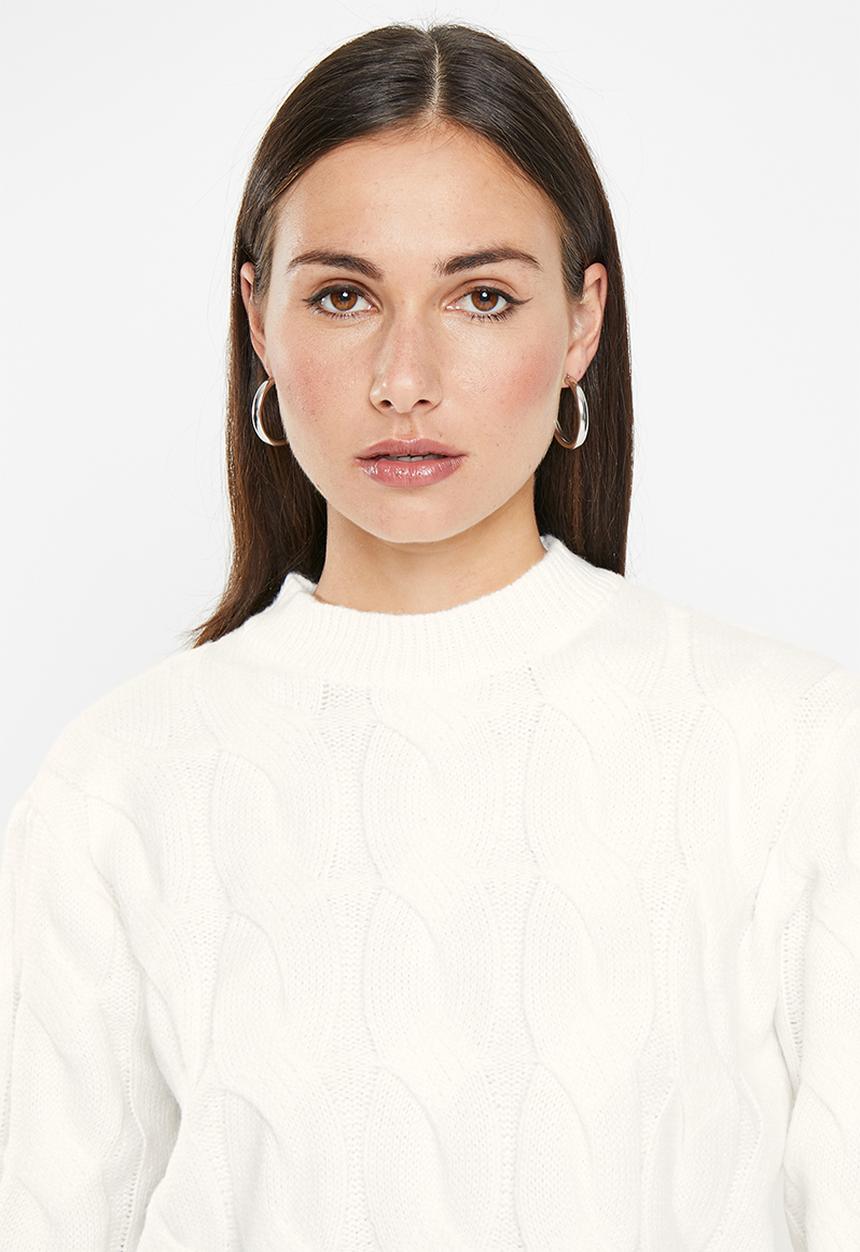 dailyfriday - Cable meet & greet jumper - ecru