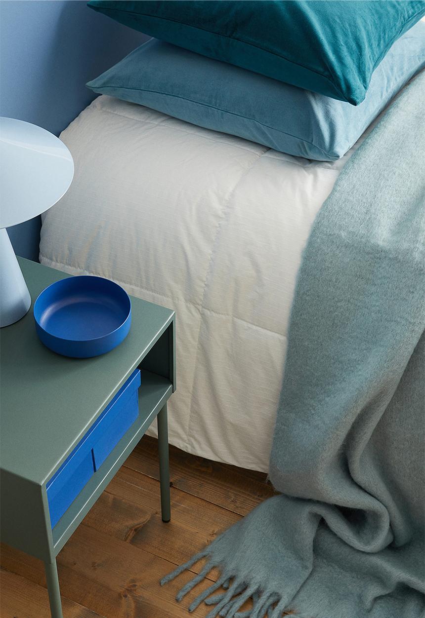 H&M - Wool-blend blanket - turquoise