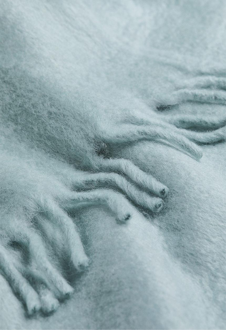 H&M - Wool-blend blanket - turquoise