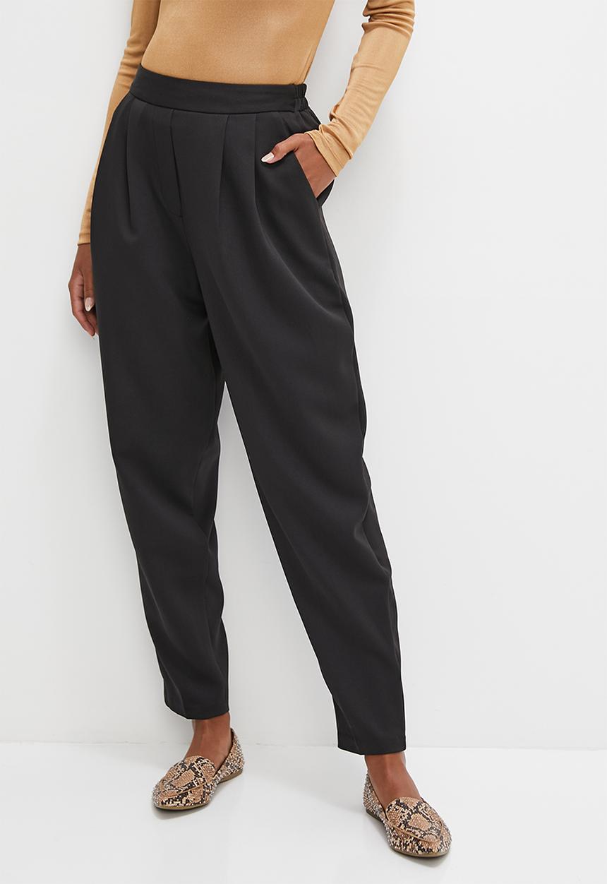 edit - Classic tapered trouser - black