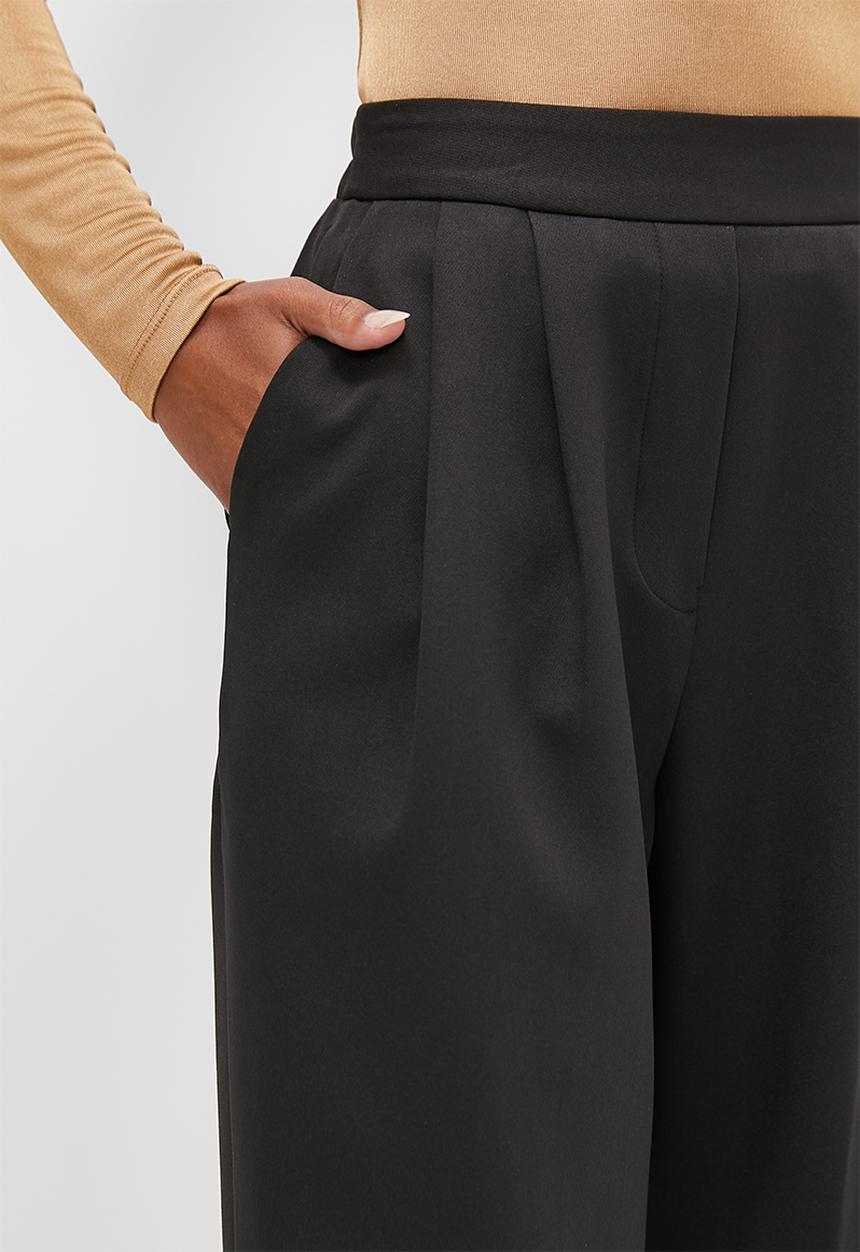 edit - Classic tapered trouser - black