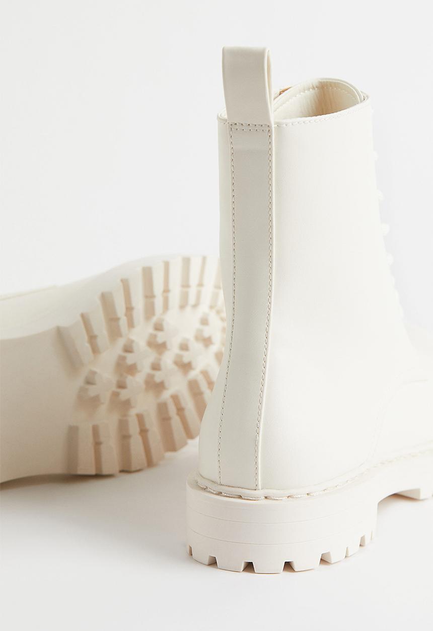 H&M - Ankle boots - white