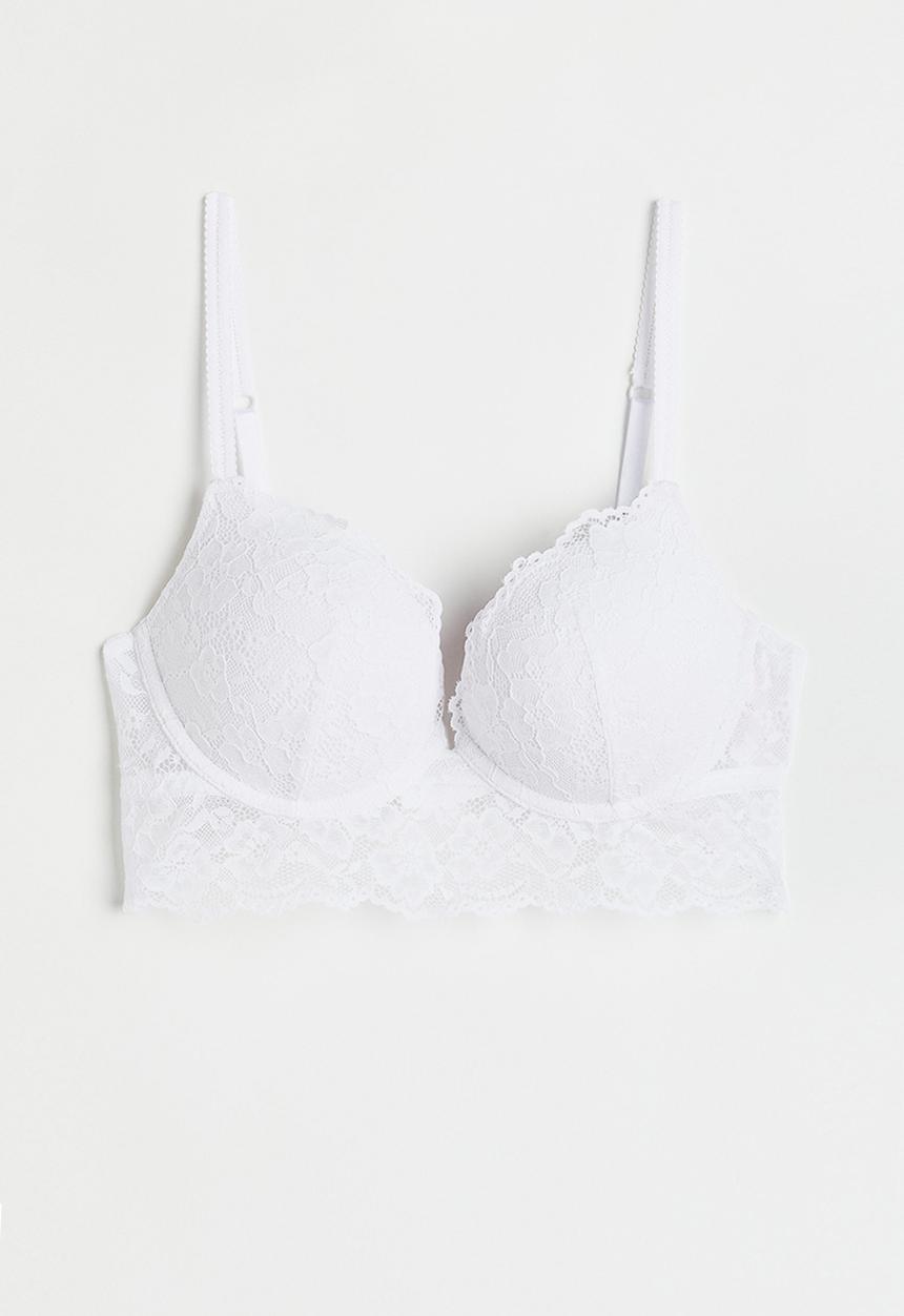 H&M - Super push-up bralette - white