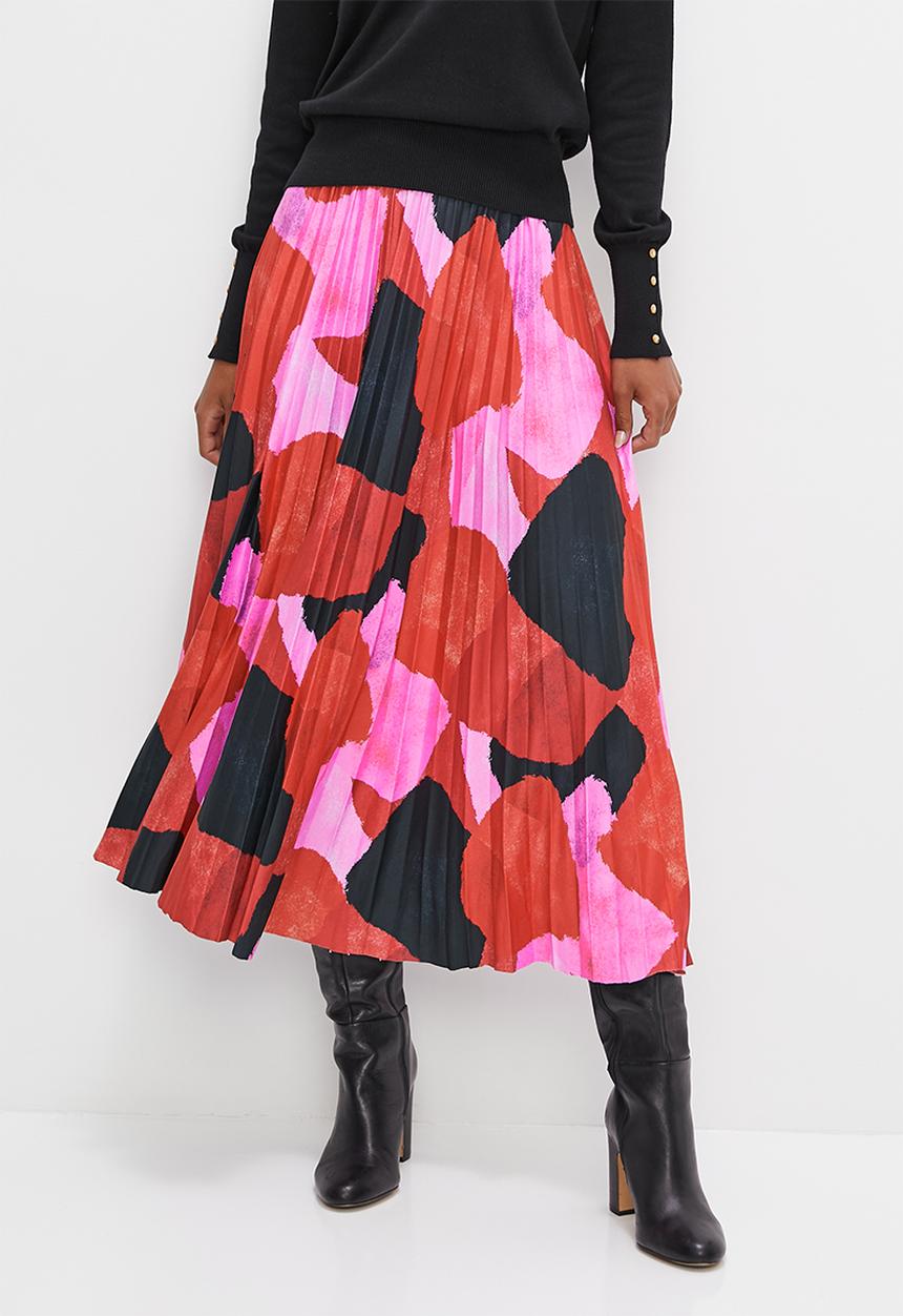 edit - Modaxi pleated skirt - multi 