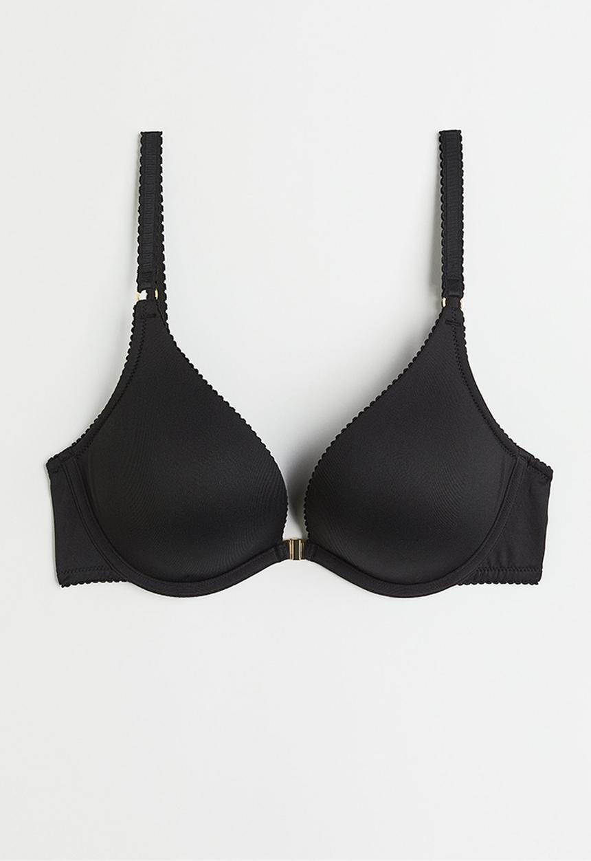 H&M - Super push-up microfibre bra - black