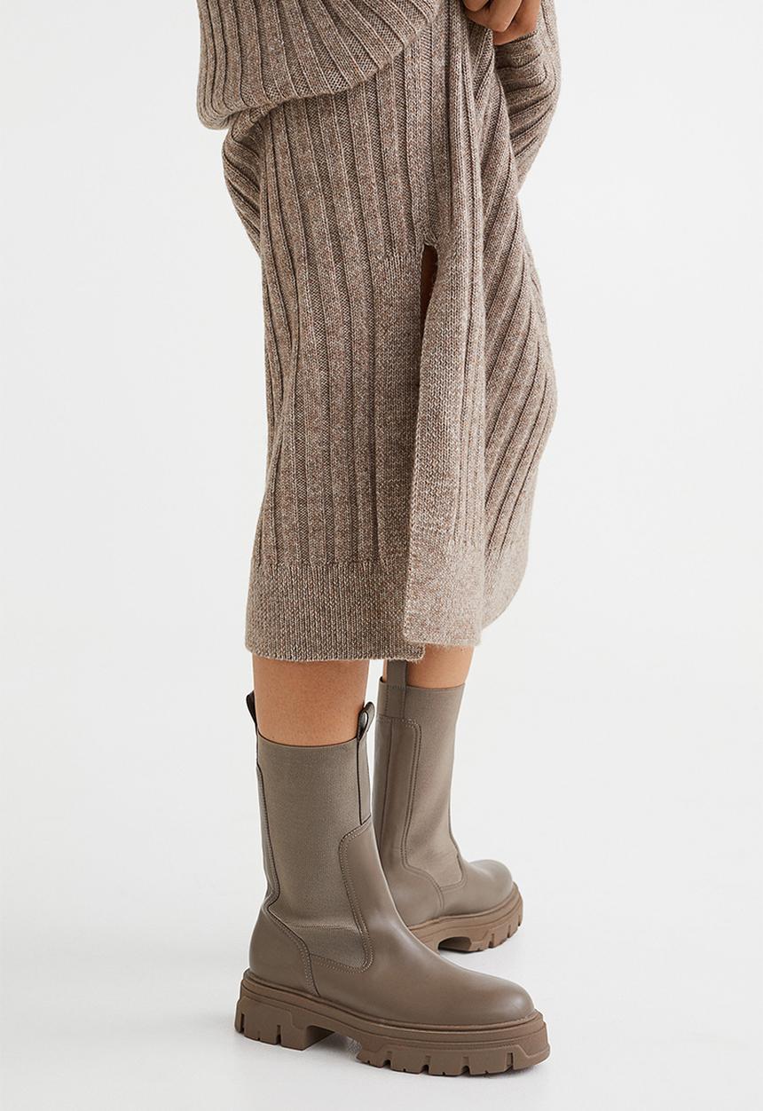 H&M - Calf-length boots - beige