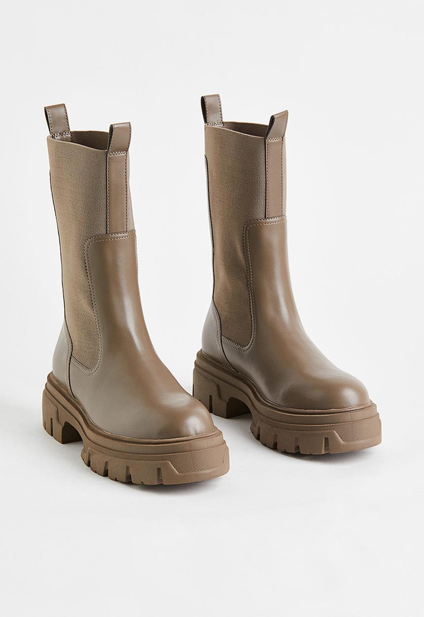 H&M - Calf-length boots - beige