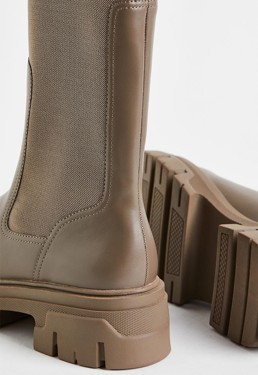 H&M - Calf-length boots - beige