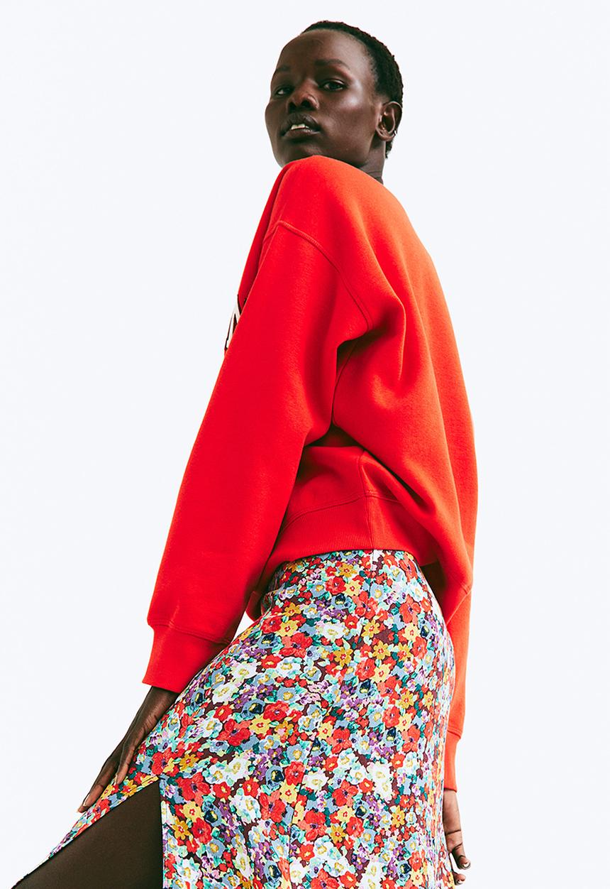 H&M - Sweatshirt - orange-red/wisconsin