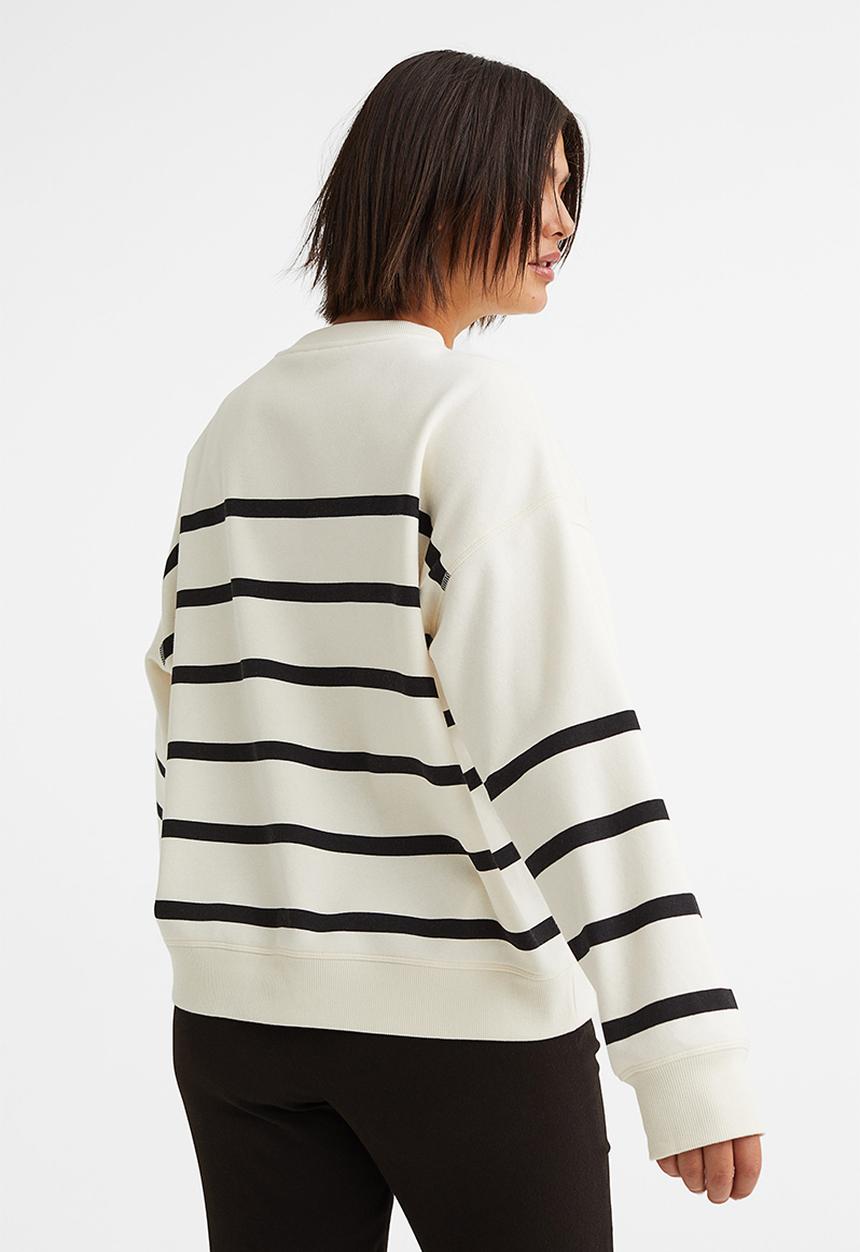 H&M - Sweatshirt - cream/striped