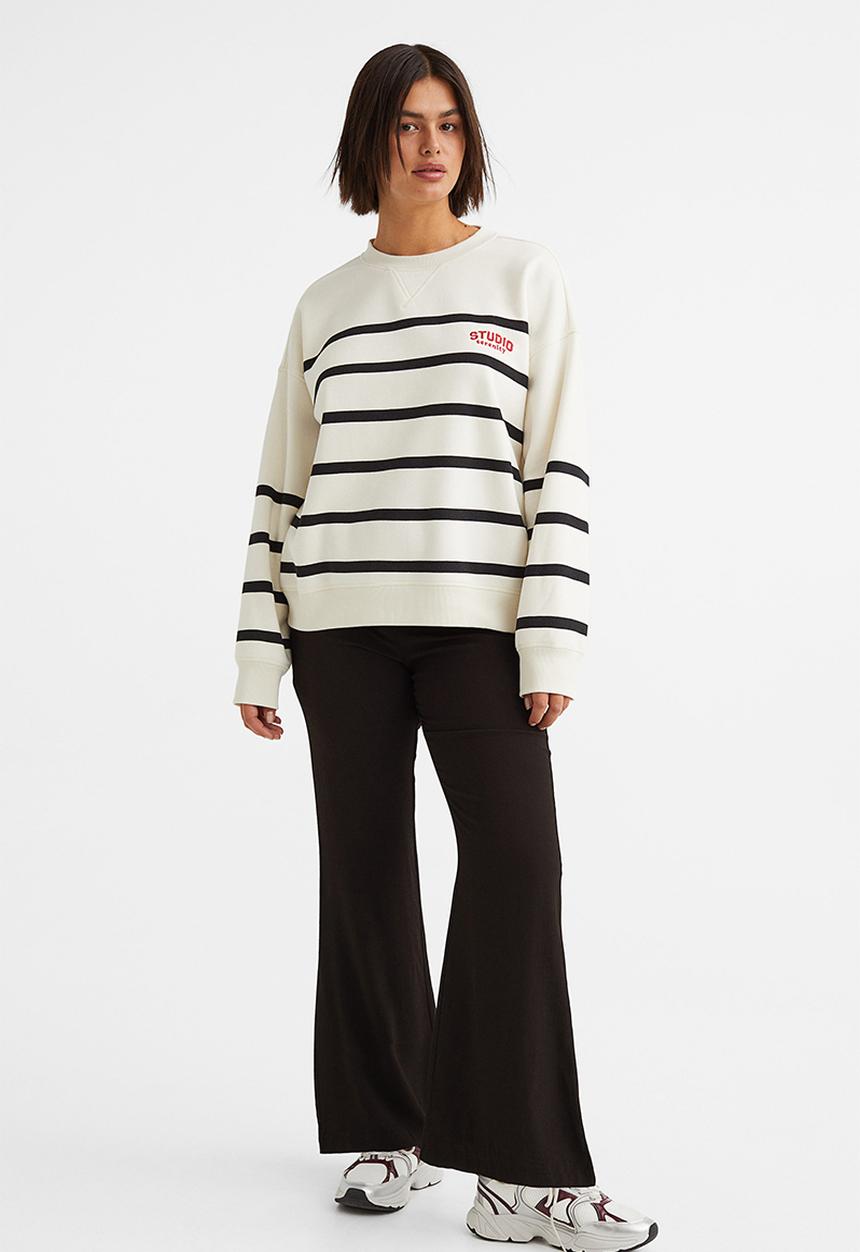 H&M - Sweatshirt - cream/striped