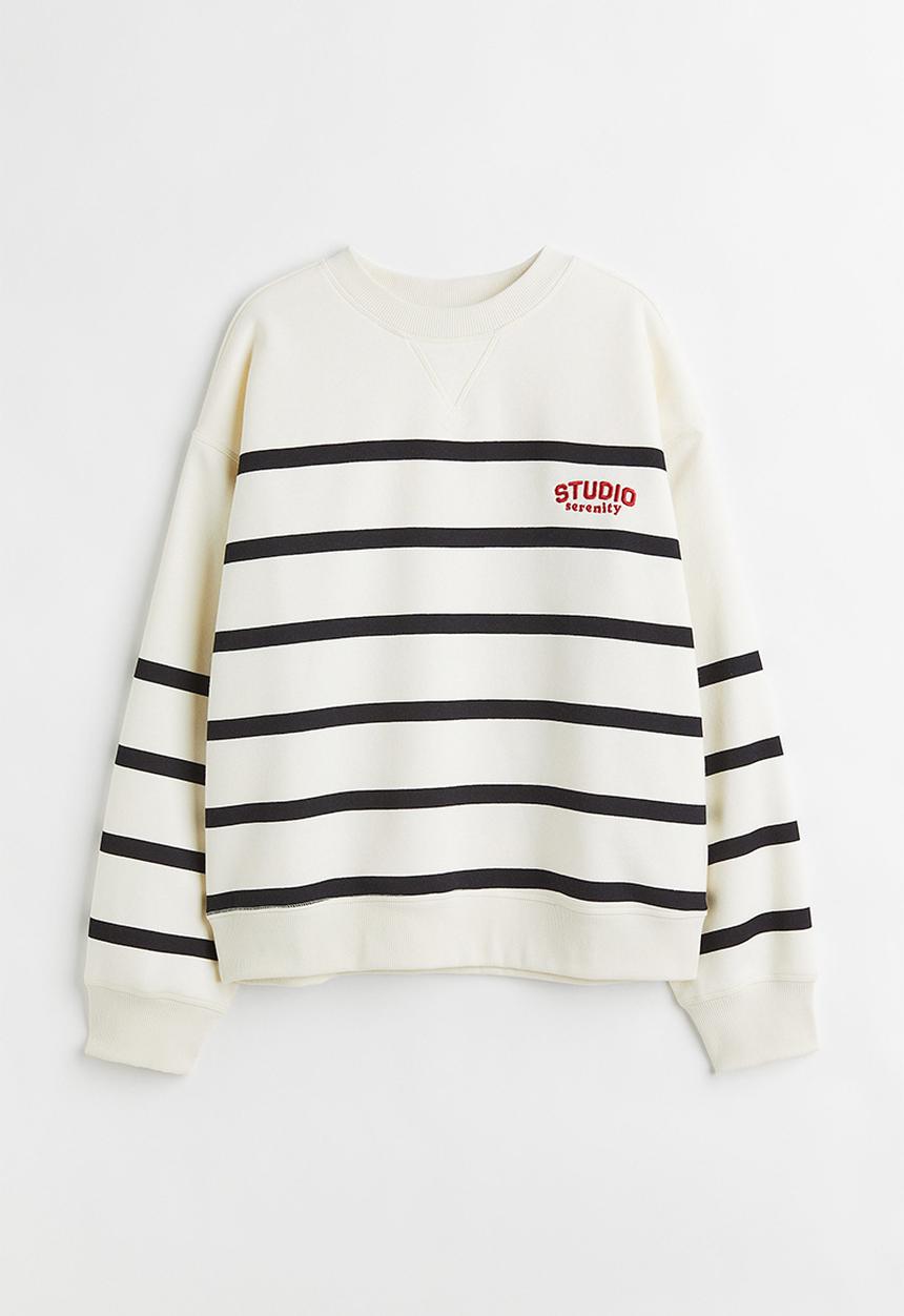 H&M - Sweatshirt - cream/striped