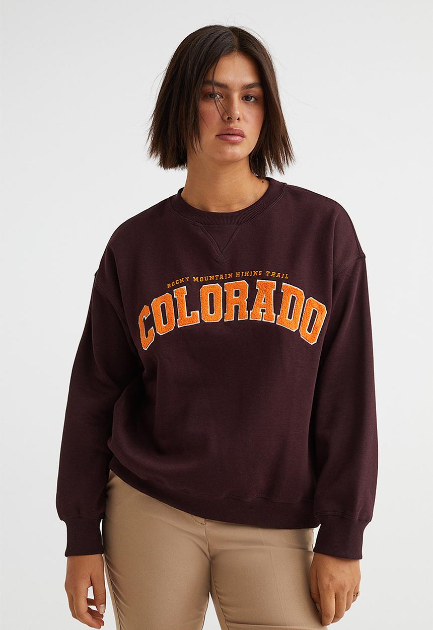 H&M - Sweatshirt - burgundy/colorado