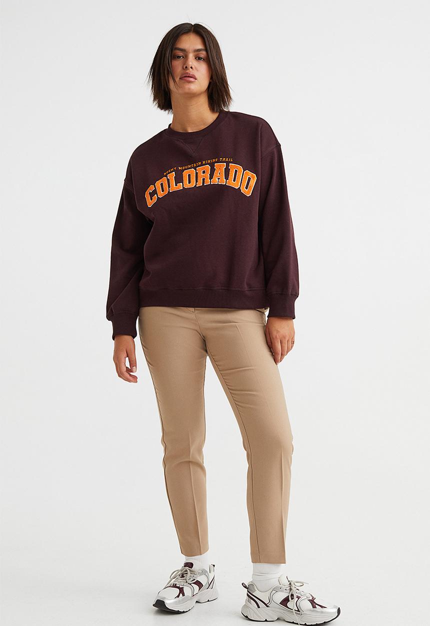 H&M - Sweatshirt - burgundy/colorado