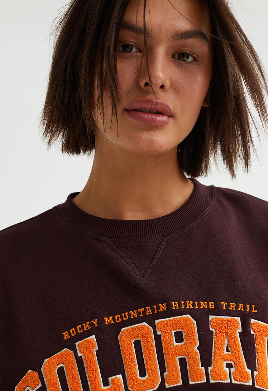H&M - Sweatshirt - burgundy/colorado