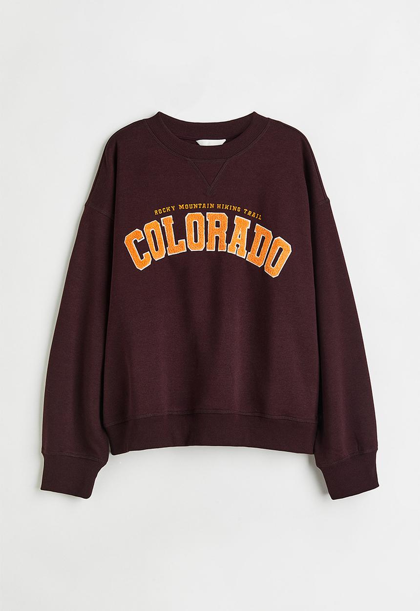 H&M - Sweatshirt - burgundy/colorado