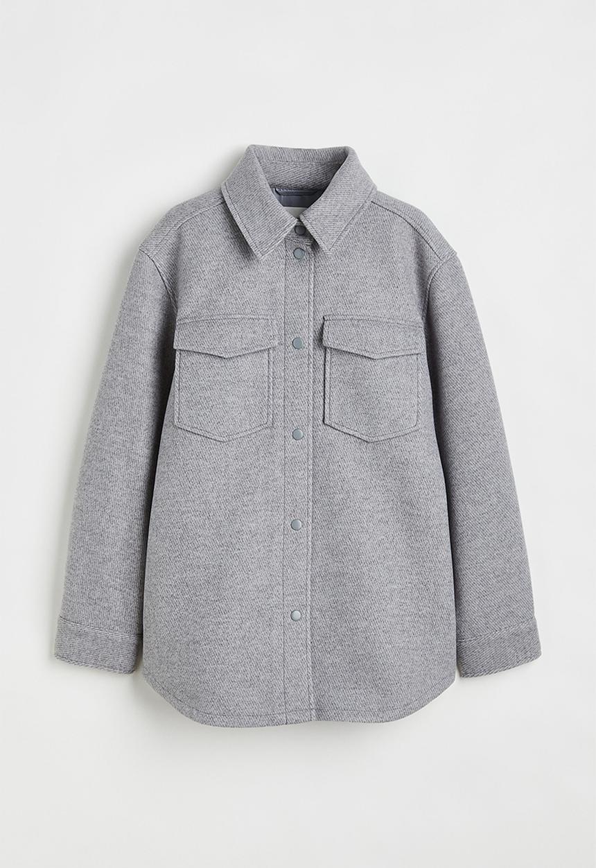 H&M - Shacket - light grey marl