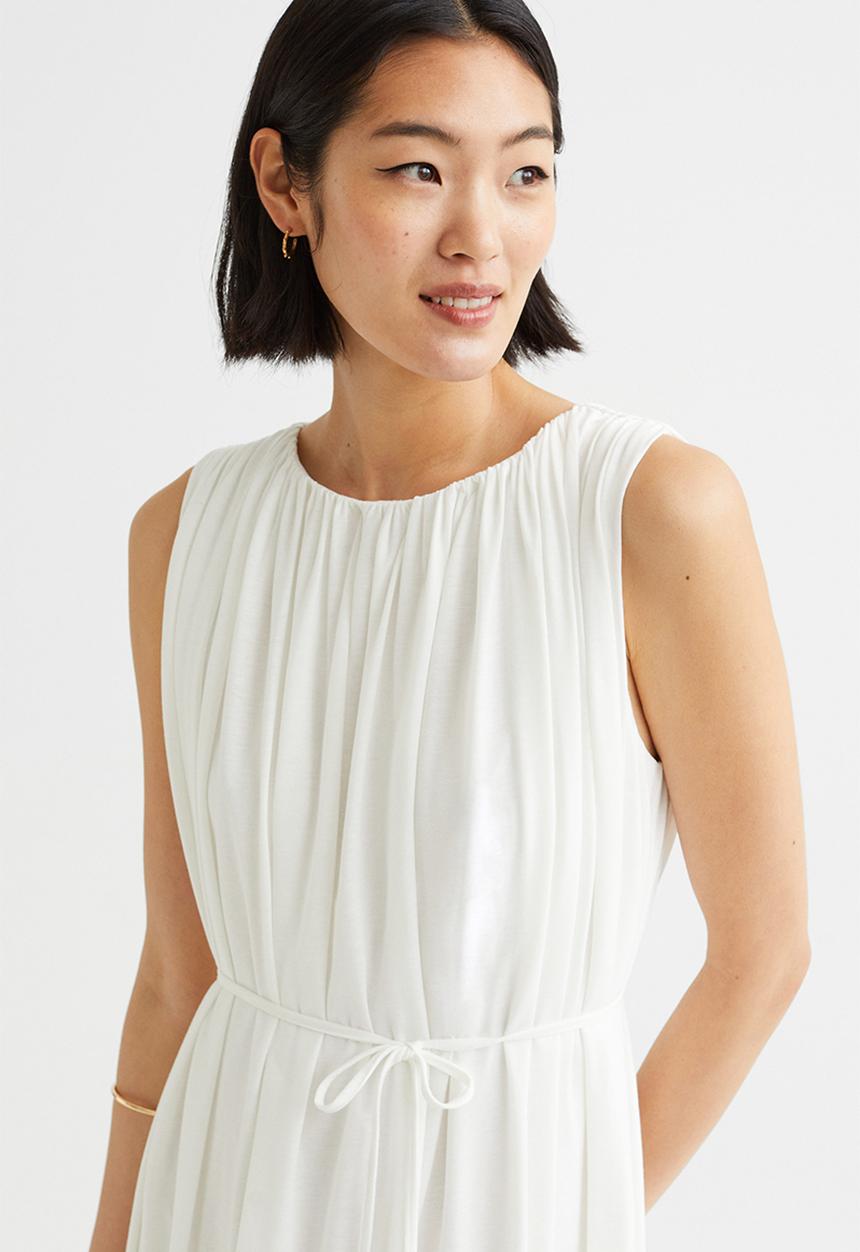 H&M - Calf-length dress - white