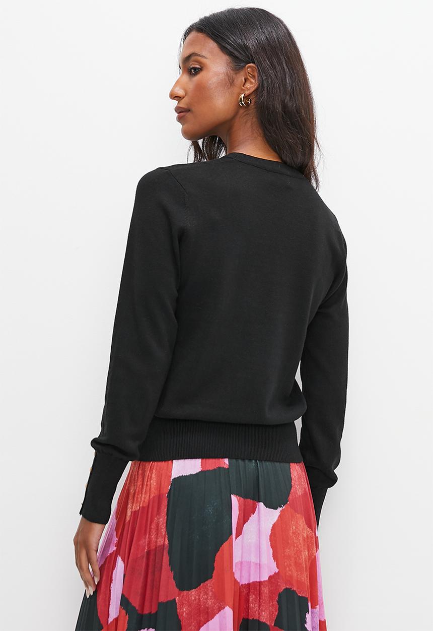edit - Basic button detail jumper - black