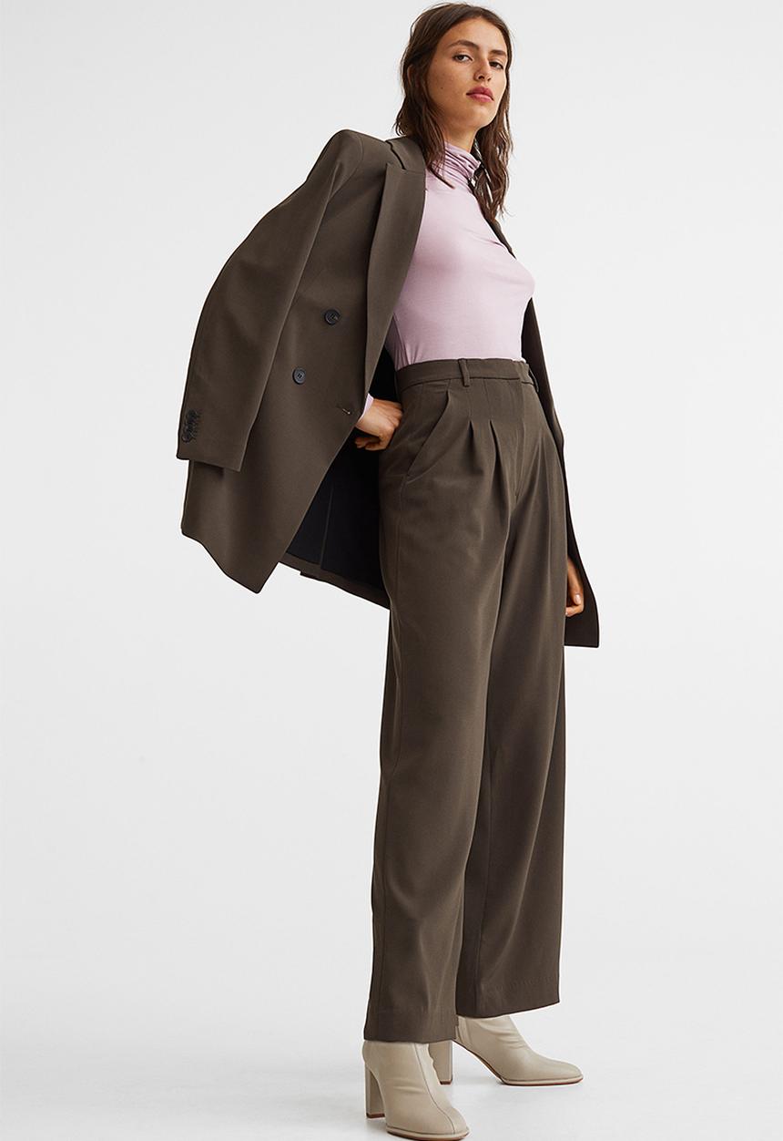 H&M - Wide trousers - dark brown