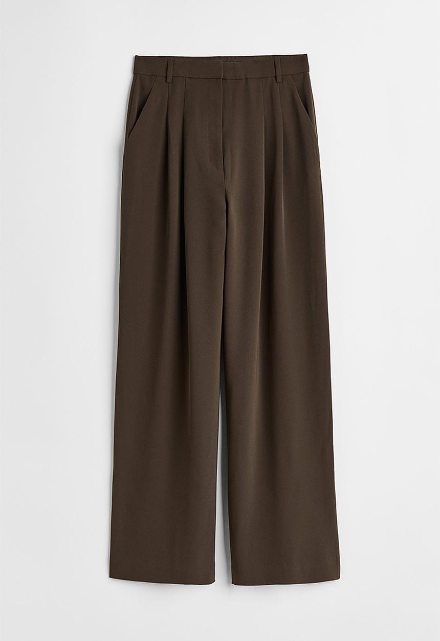 H&M - Wide trousers - dark brown