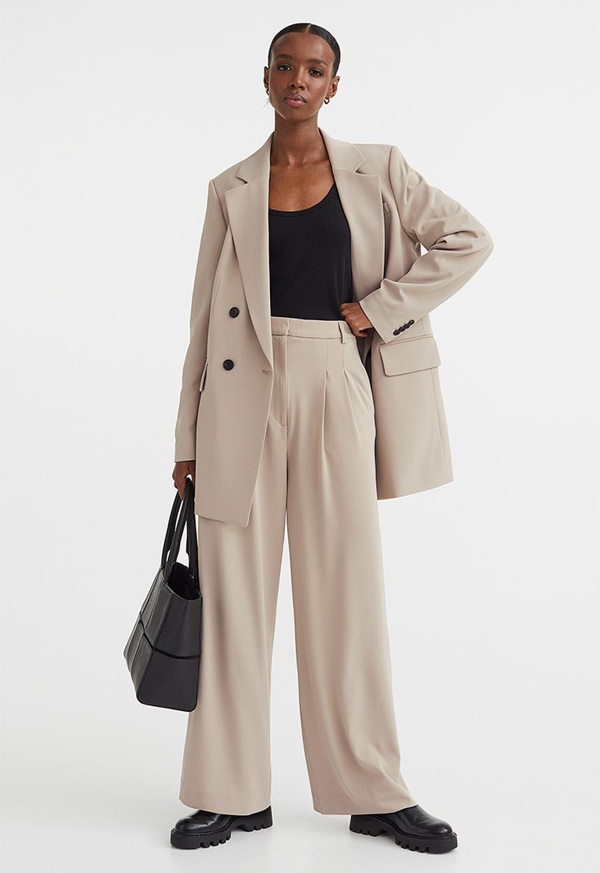 H&M - Wide trousers - beige