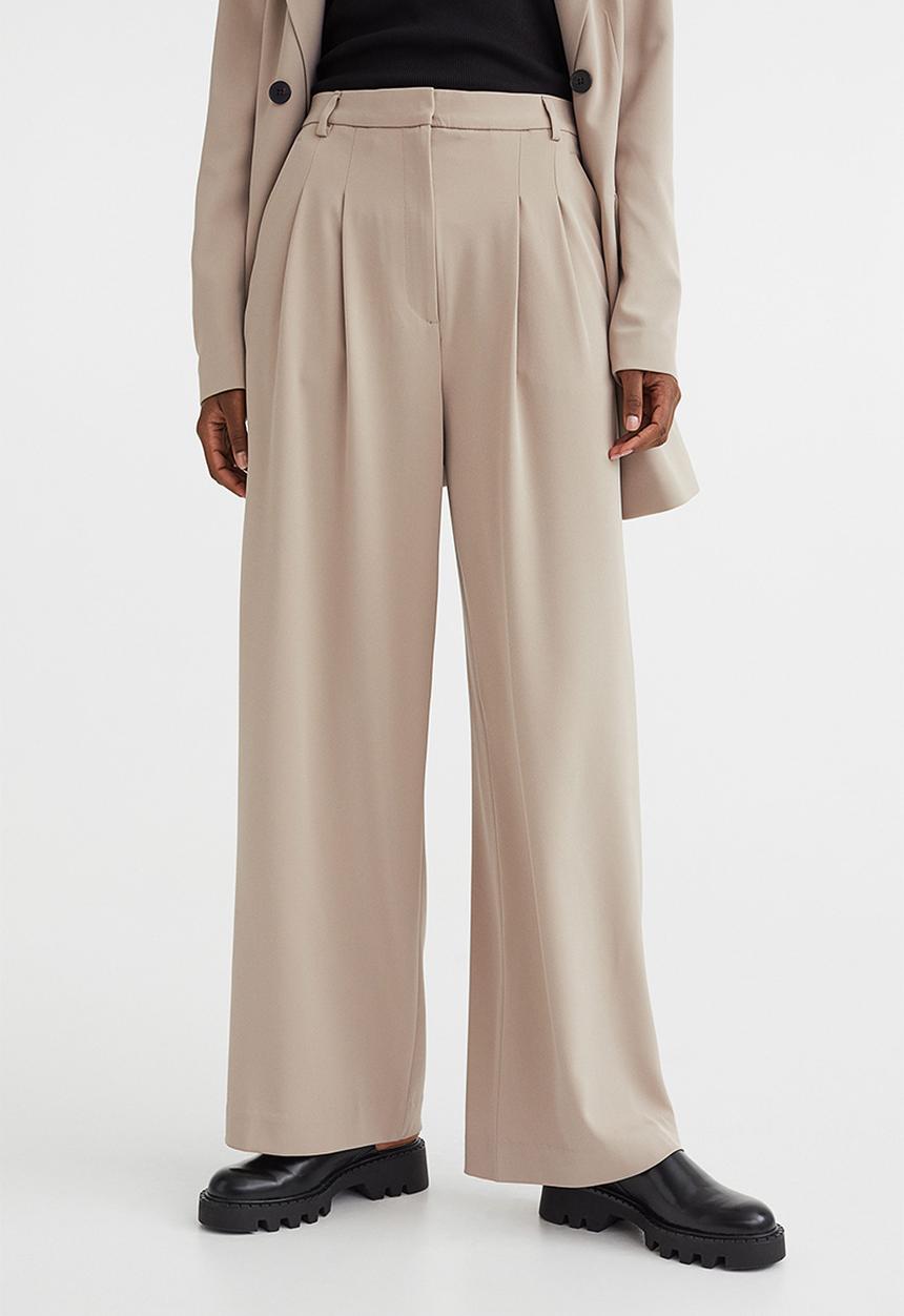 H&M - Wide trousers - beige