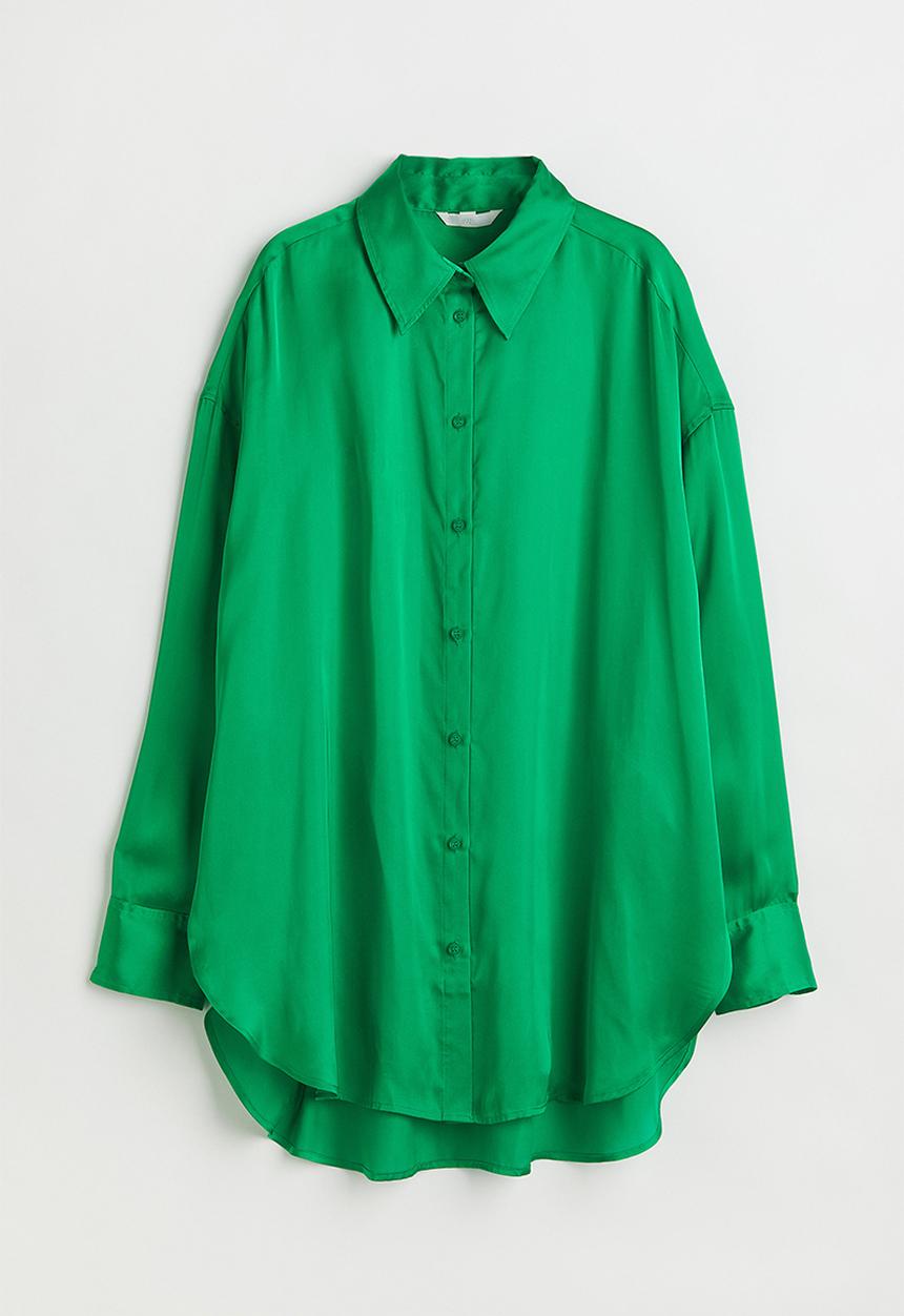 H&M - Oversized blouse - green