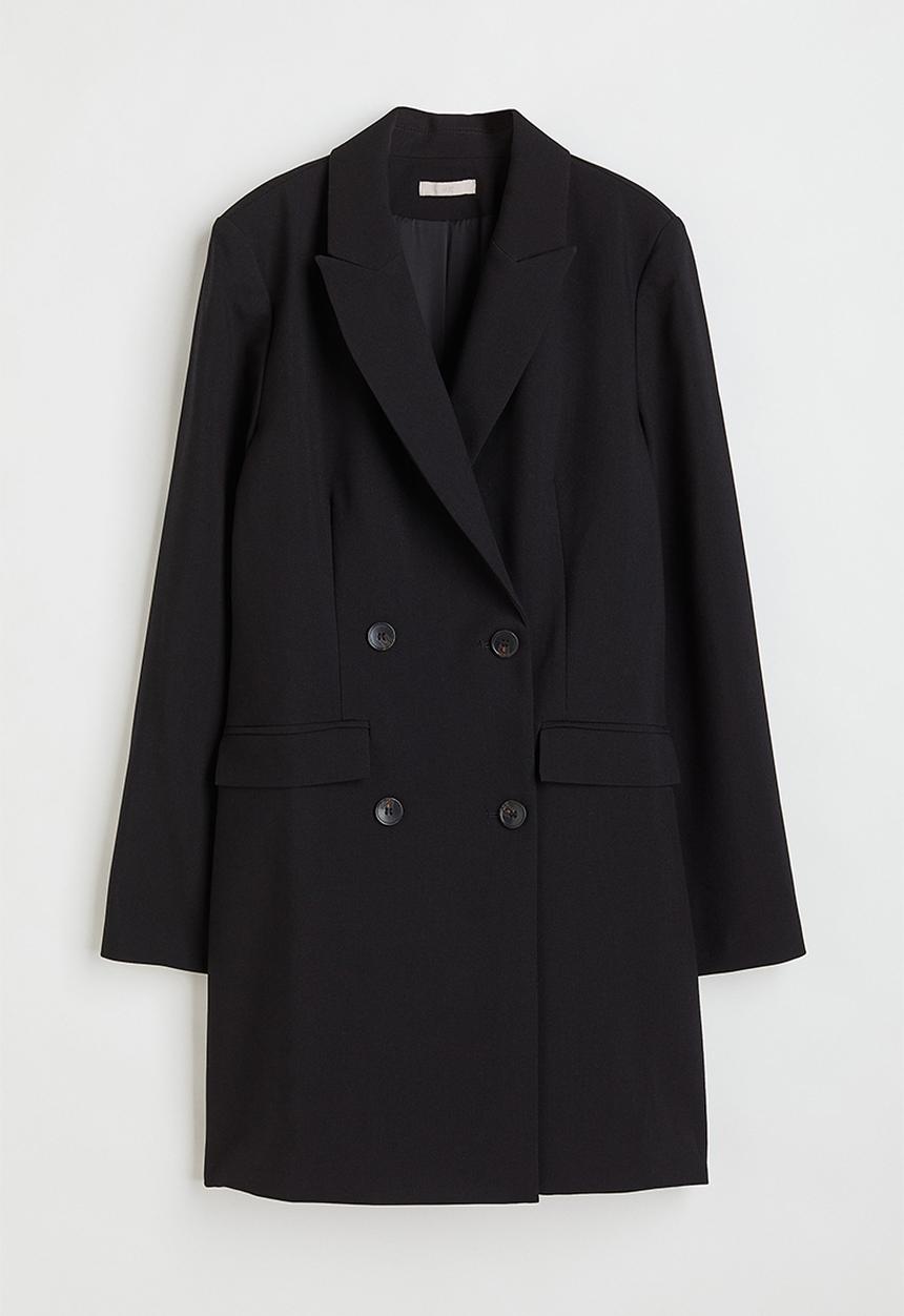 H&M - Double-breasted blazer dress - black