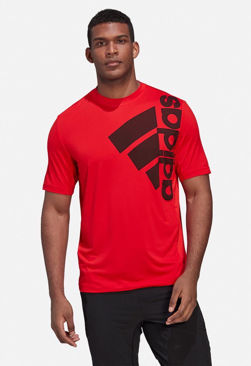 adidas Performance - Big badge of sport training tee - vivid red
