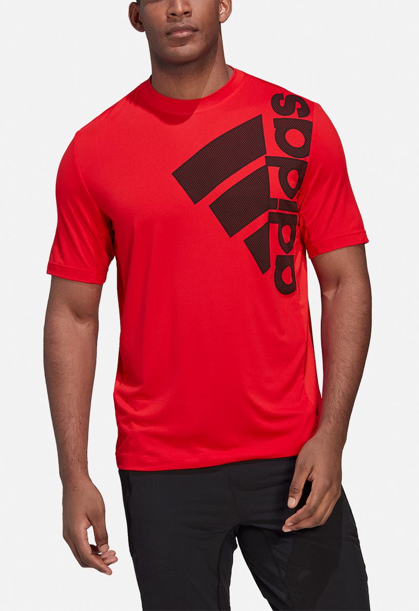 adidas Performance - Big badge of sport training tee - vivid red