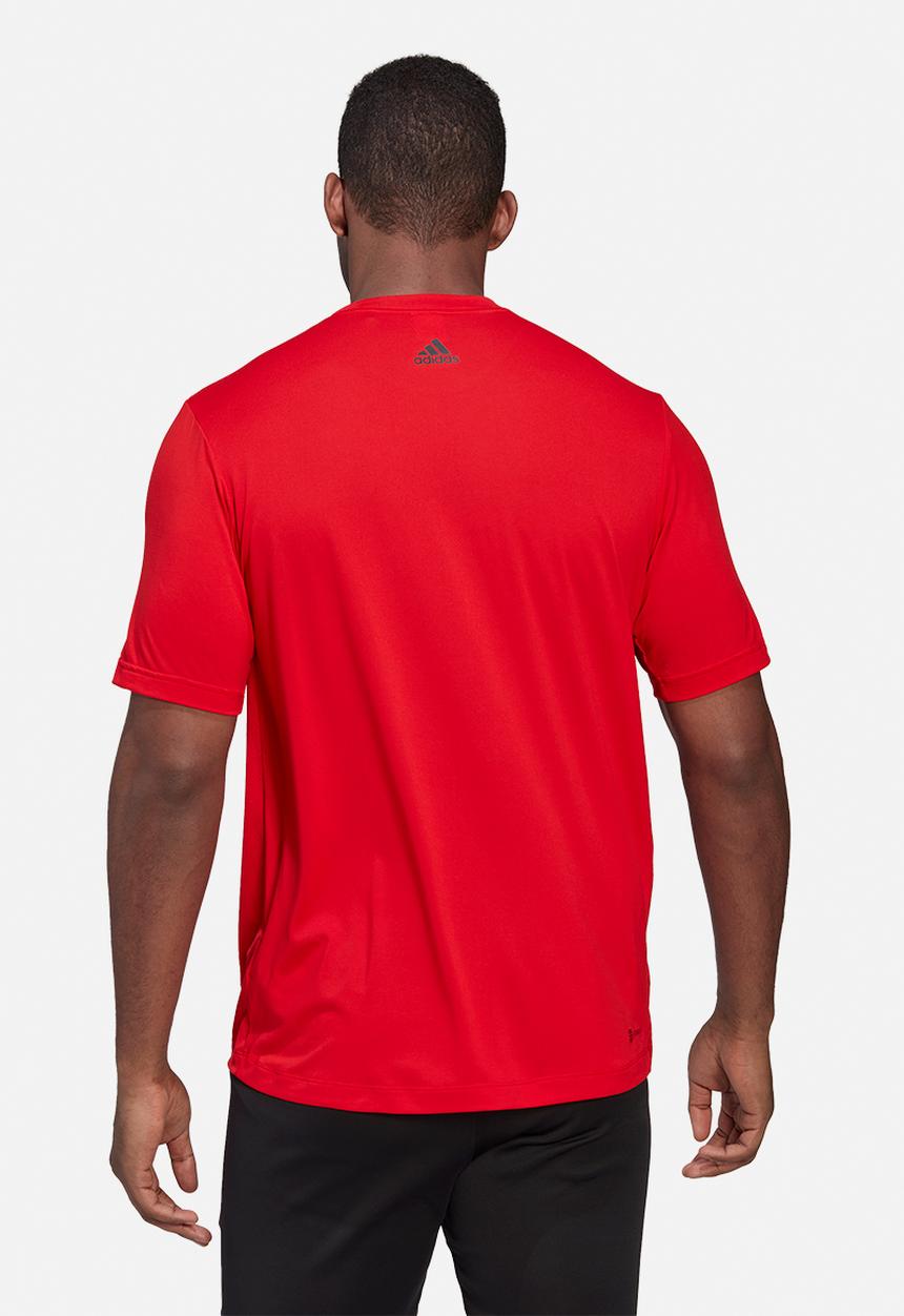 adidas Performance - Big badge of sport training tee - vivid red