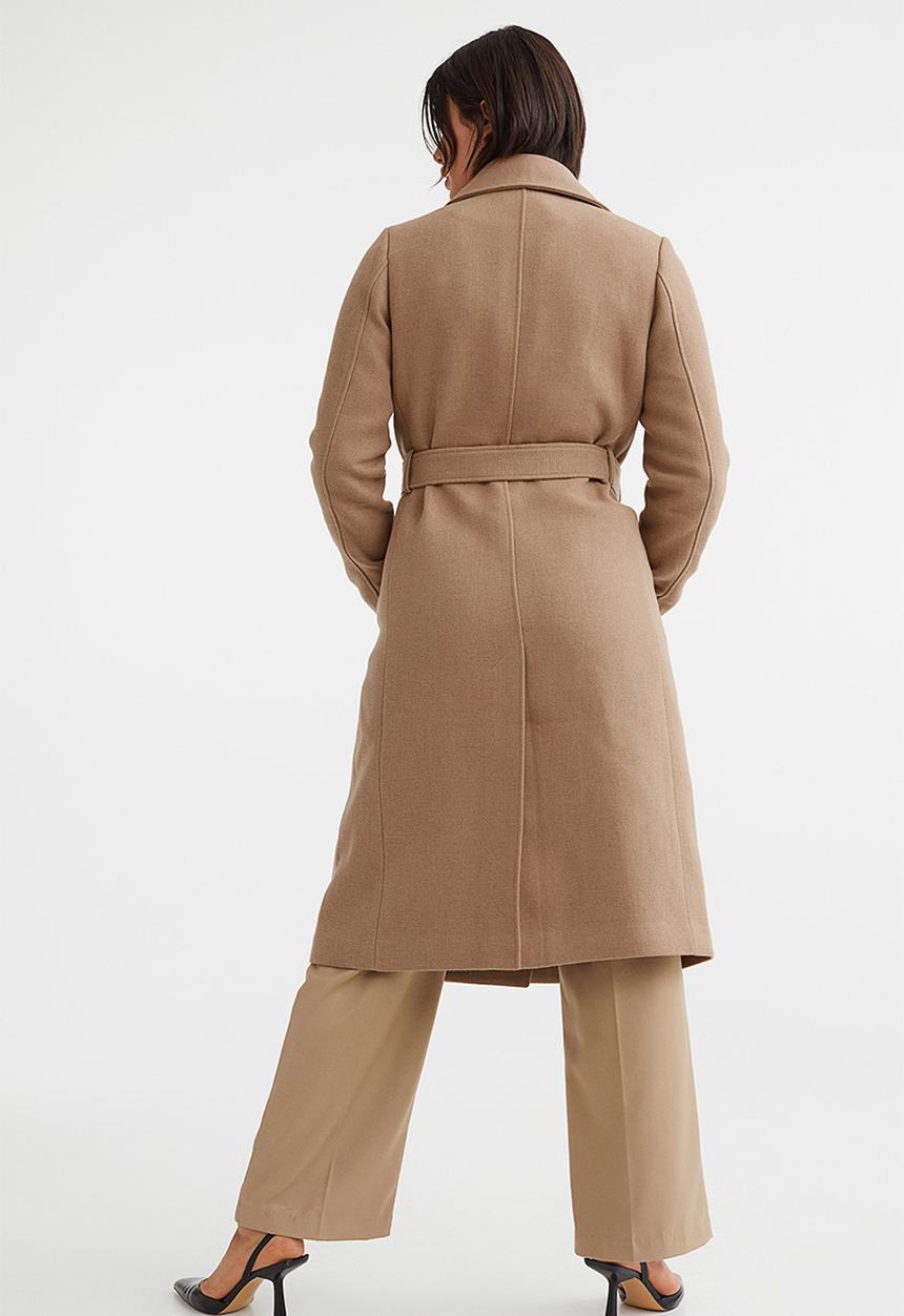 H&M - Tie-belt coat - beige