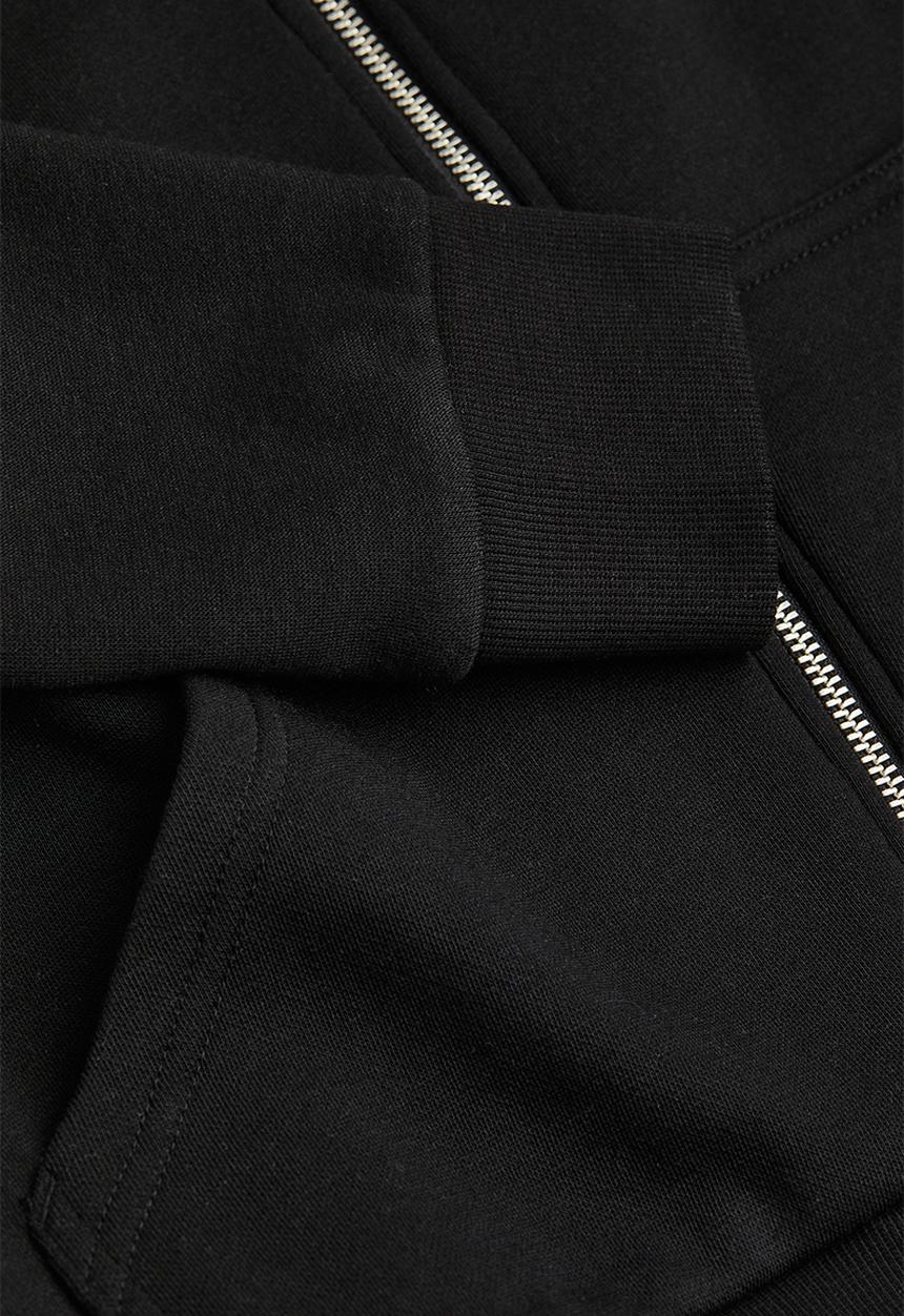 H&M - Zip-through hoodie - black