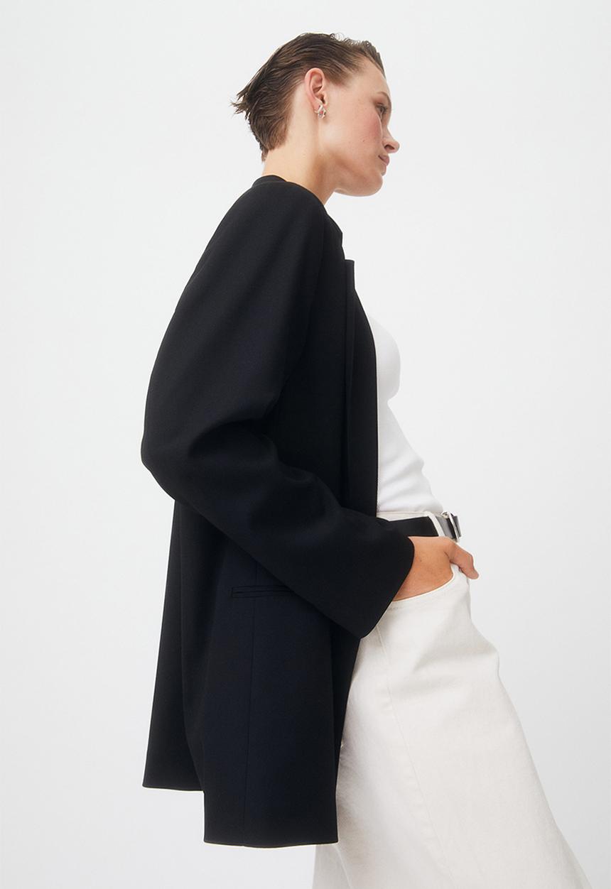H&M - Double-breasted jacket - black