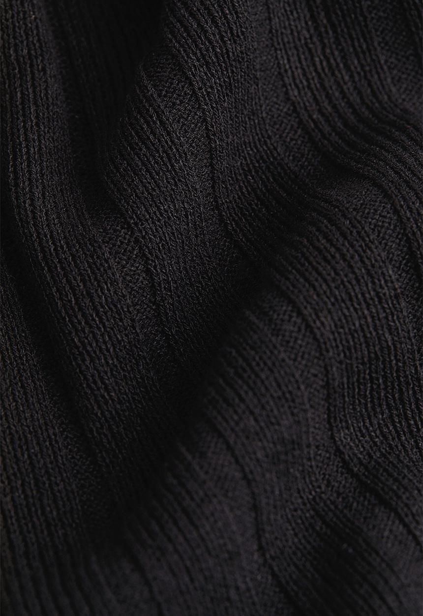 H&M - Rib-knit trousers - black