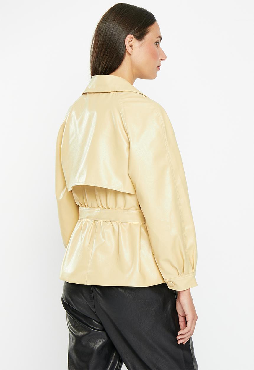 dailyfriday - Pu trench coat - tan